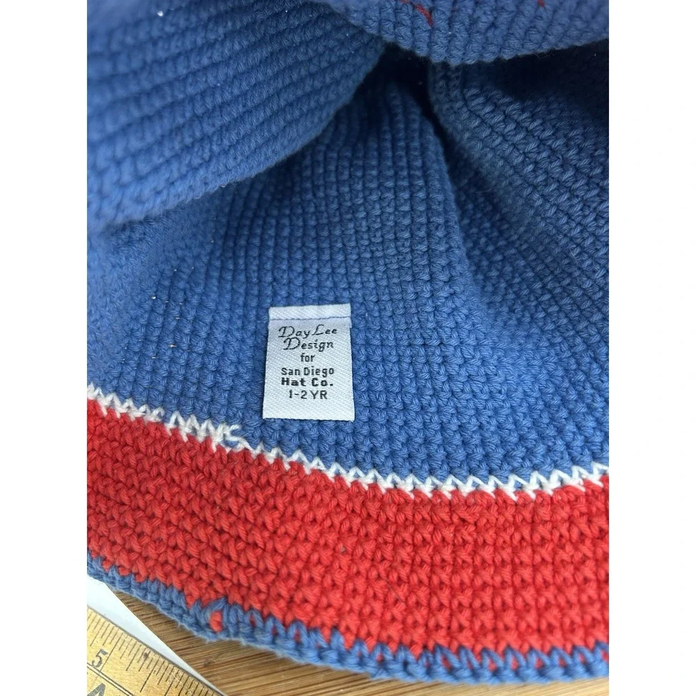 Crochet Child's Winter Beanie Cap‎ With Crab 1-2 Year Old